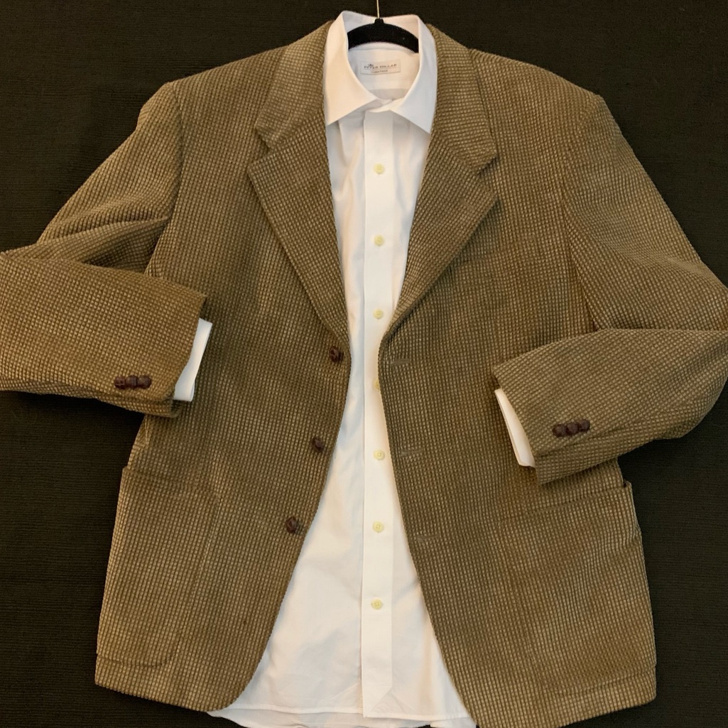Milano Corduroy 3 Button Sport Jacket - Egg Crate Textured